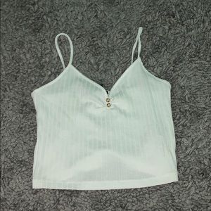 cropped ribbed tank